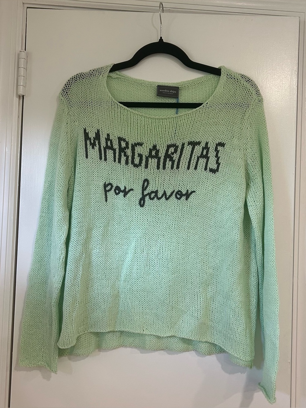 Wooden Ships NWT Margaritas Por Favor Knit Sweater Vacation Cruise Size XS Yacht